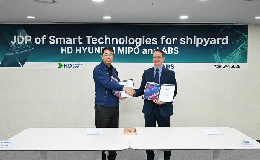 ABS and HD Hyundai Mipo Sign Agreement to Accelerate DM-Based Production Automation in Future Shipyards 